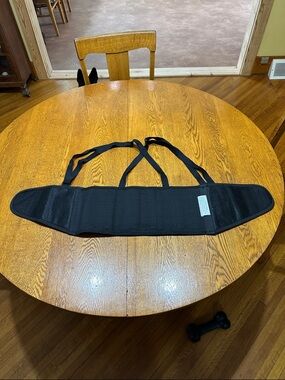 Adjustable Black Lumbar Support Belt by McGuire-Nicholas size Medium